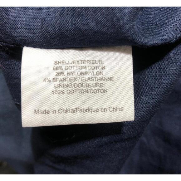 TORY BURCH Shirt Dress cotton blend poplin shift dress 2 Pockets. Side Zip Bin16 - Picture 8 of 8